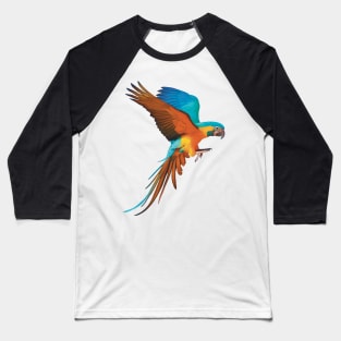 Gorgeous Blue and Gold Macaw illustration, realistically drawn display it’s beautiful colours. Great bird lovers gift. Baseball T-Shirt